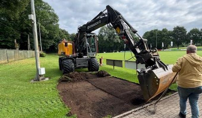 Arbeiten am Bouleplatz gestartet