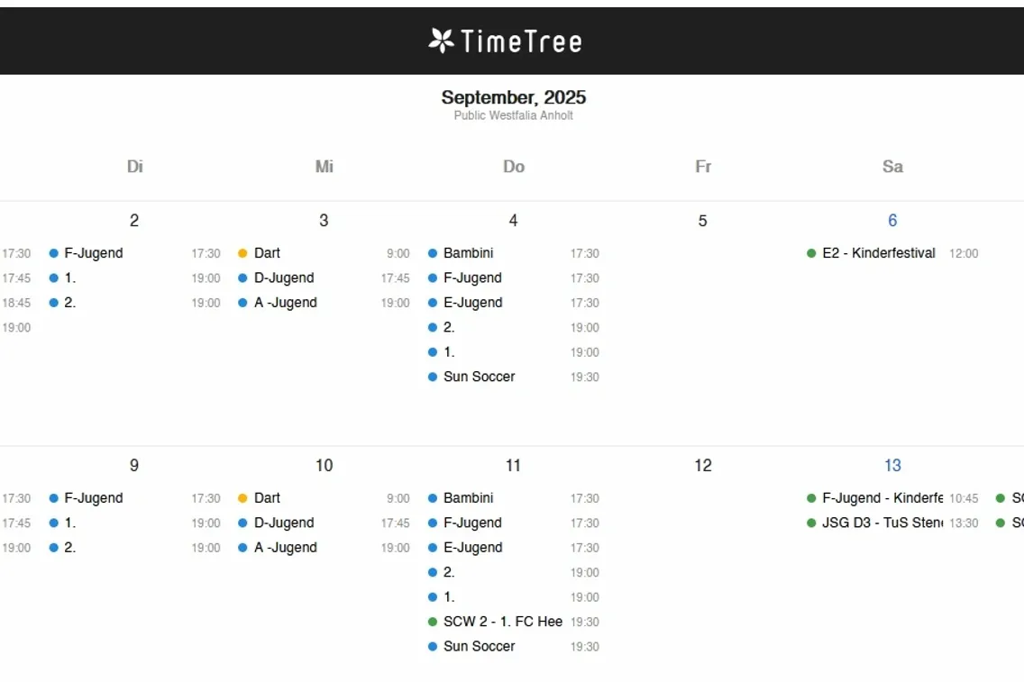 Foto zum Newsartikel Neuer Platzkalender jetzt online