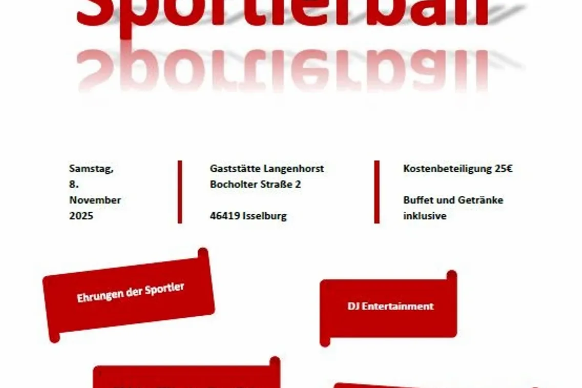 Foto zum Newsartikel Sportlerball vom SSV