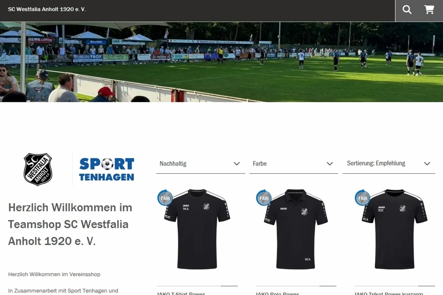 Westfalia Teamshop ist Online