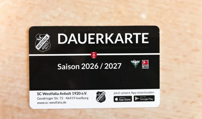 Dauerkarte 26/27 ab sofort erhältlich