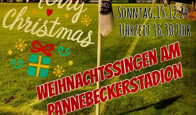 Weihnachtssingen am letzten Spieltag des Jahres